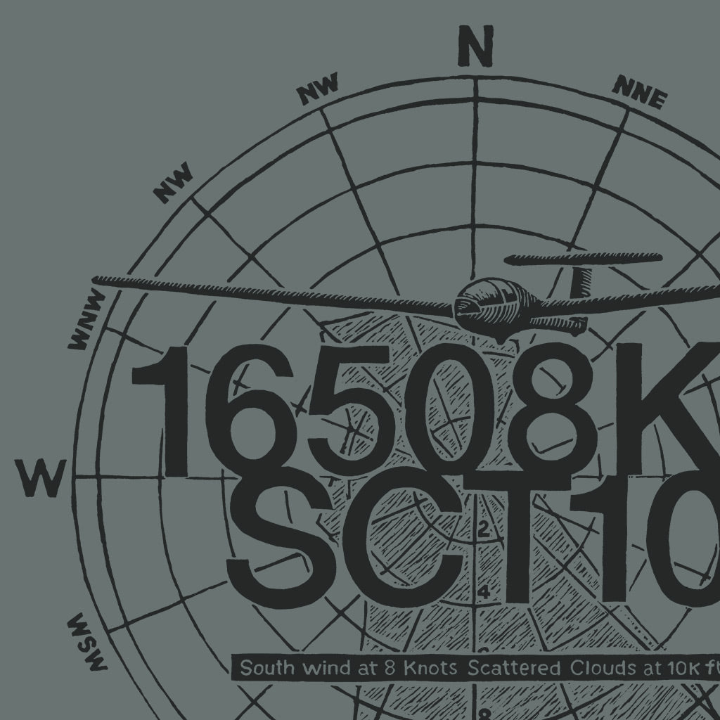 South Wind at 8 Knots, Scattered Clouds at 10K Feet