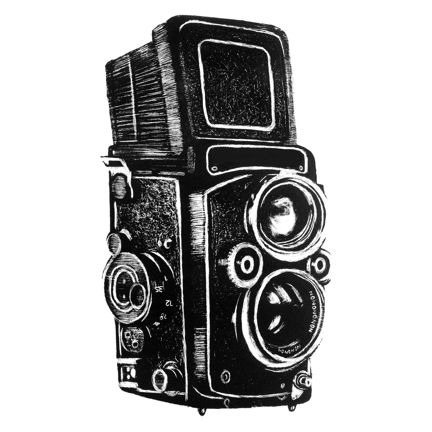 Twin-Lens Reflex Camera (Rolleiflex)